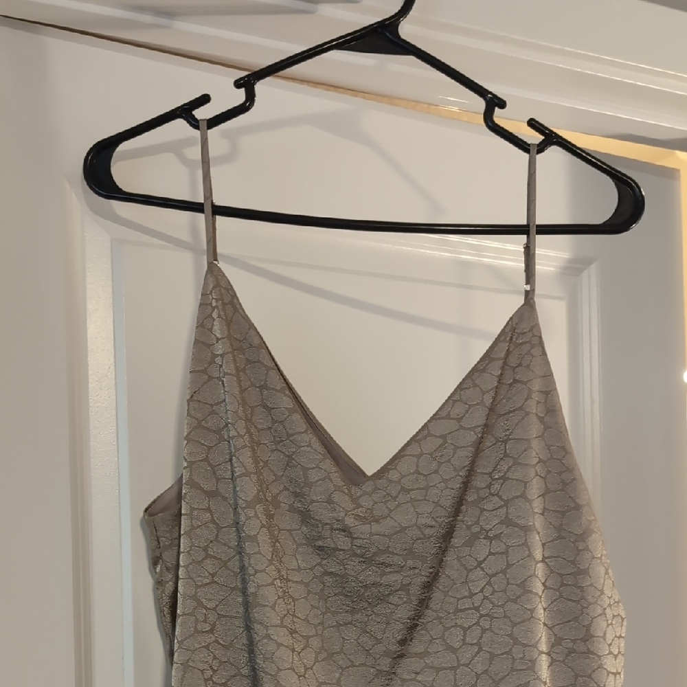 Calvin Klein Taupe Textured Dress